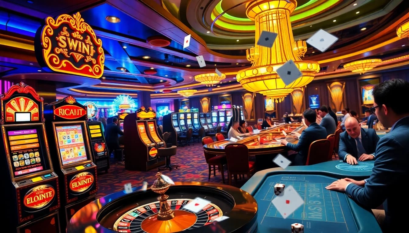 Experience thrilling casino games at https://9win1.online/ with vibrant slot machines and lively poker tables.