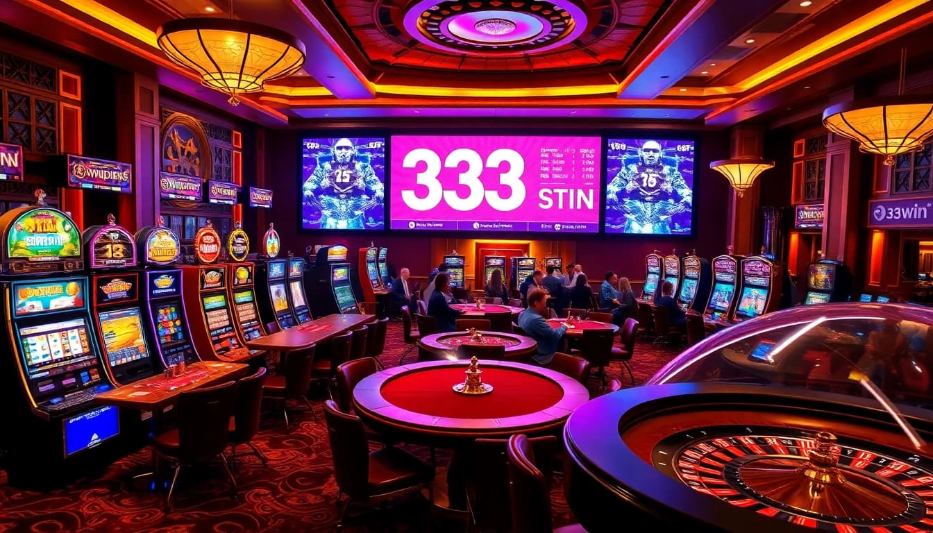Experience high-stakes action at 33win with vibrant casino games and exciting betting.