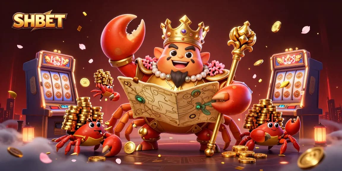 Experience exciting gameplay at SHBET with a golden crab emperor leading the treasure adventure.