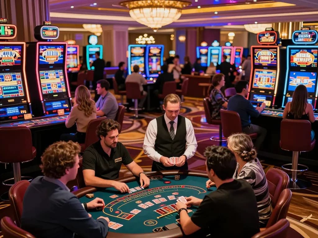 Engaged players strategizing their bets at tables while enjoying vibrant atmosphere at https://s8inc.com/ casino.