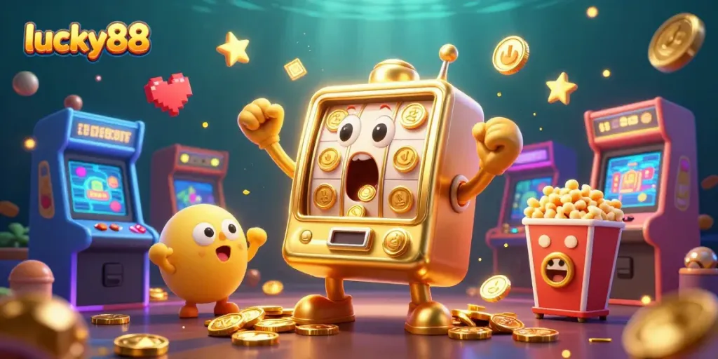 Win big with lucky88's golden slots as coins pour from the jackpot! Exciting gaming at its finest.