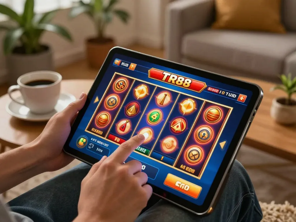 Engaging online gameplay at TR88 with dynamic slots, creating an exciting gaming atmosphere
