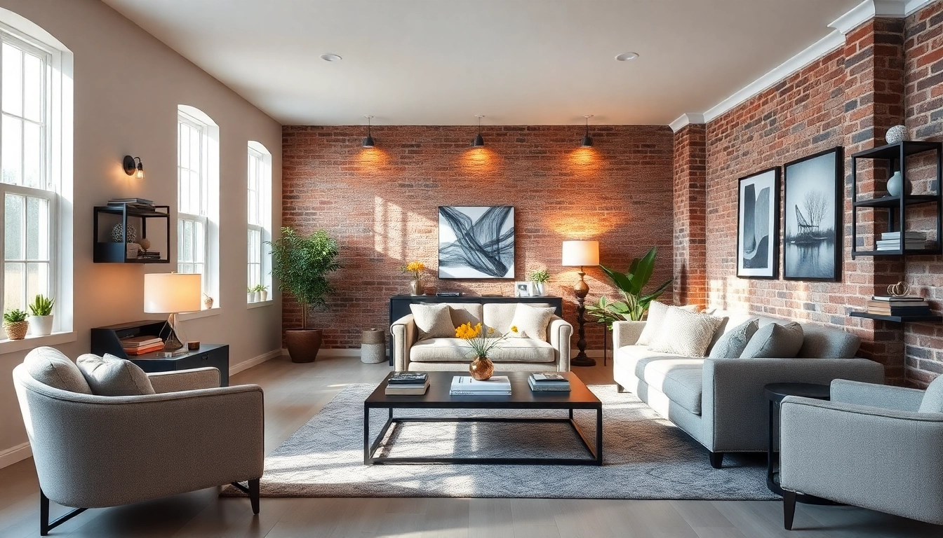 Stunning basement renovation showcasing stylish modern furniture and natural lighting for a cozy atmosphere.