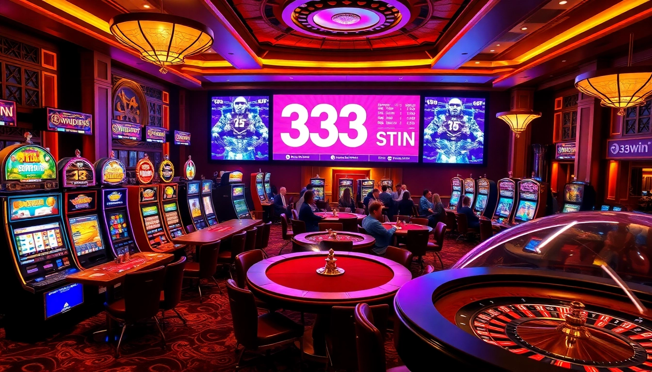 Experience high-stakes action at 33win with vibrant casino games and exciting betting.