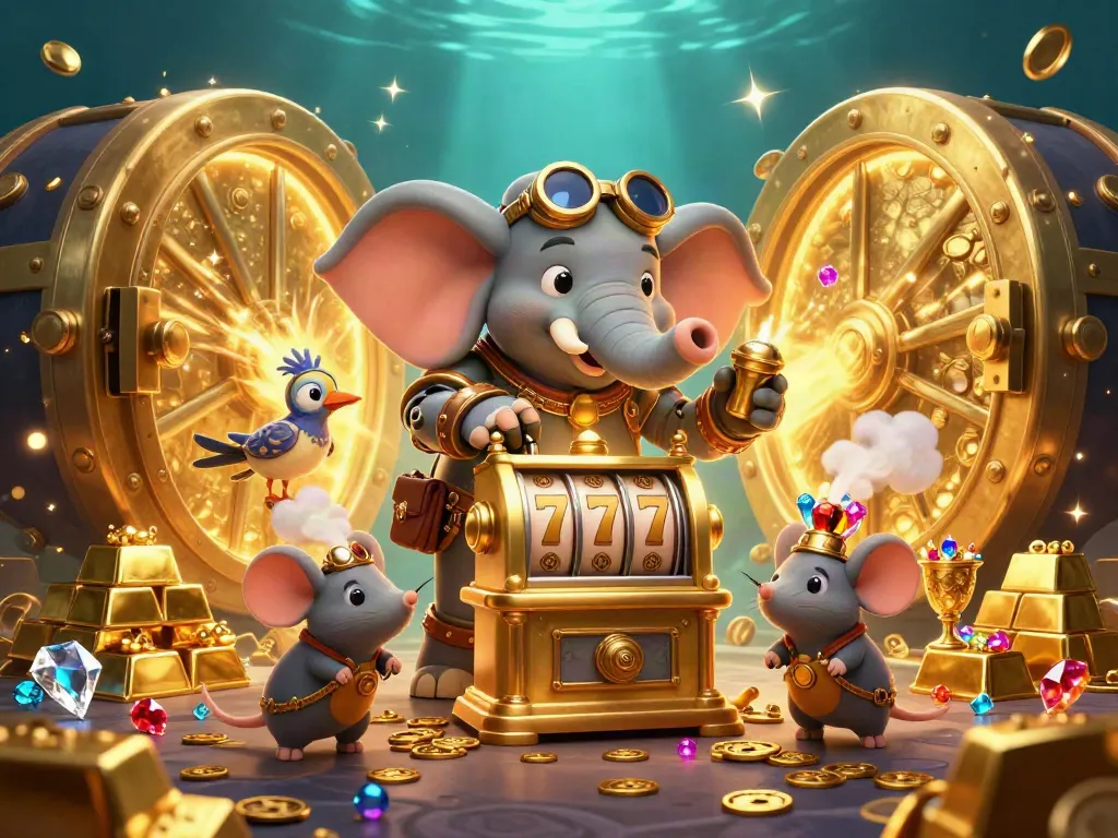 Experience exciting wins with KU88's immersive 3D casino adventure featuring steampunk elements and dazzling treasures.