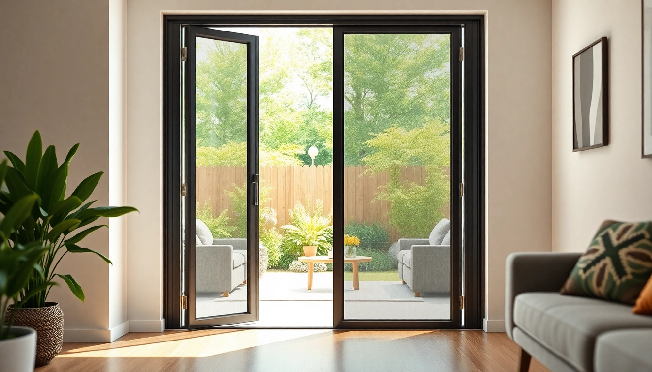 Showcasing a fly screen door, enhancing indoor-outdoor living in a modern home.