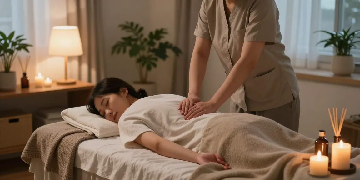 Experience a relaxing 판교출장안마 session at home with a tranquil wellness atmosphere featuring soothing massage therapy.