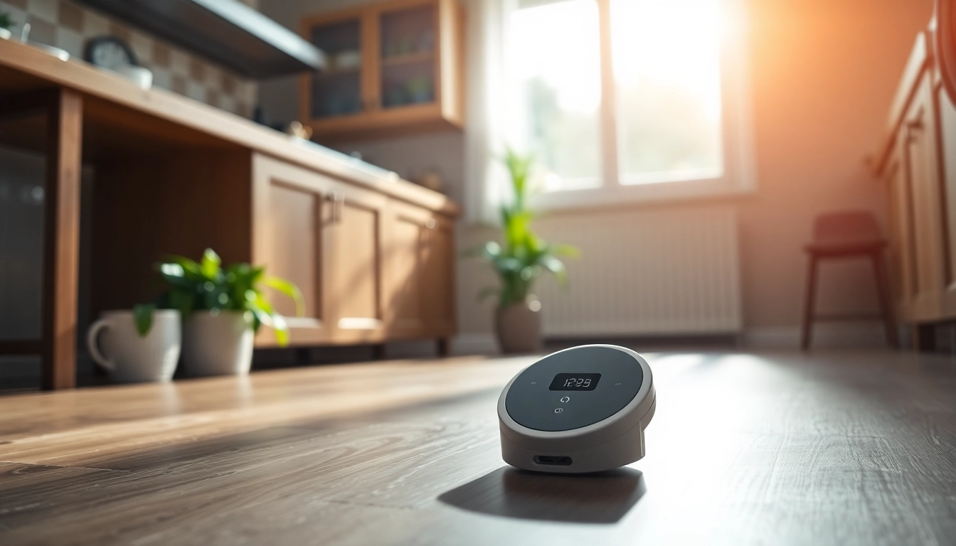 Water Leak Detection device alerting homeowners to potential leaks in a modern kitchen.