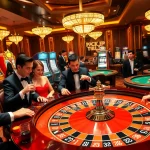 Experience the thrill of gaming at https://13win2025.online/ with players enjoying roulette and slot machines.