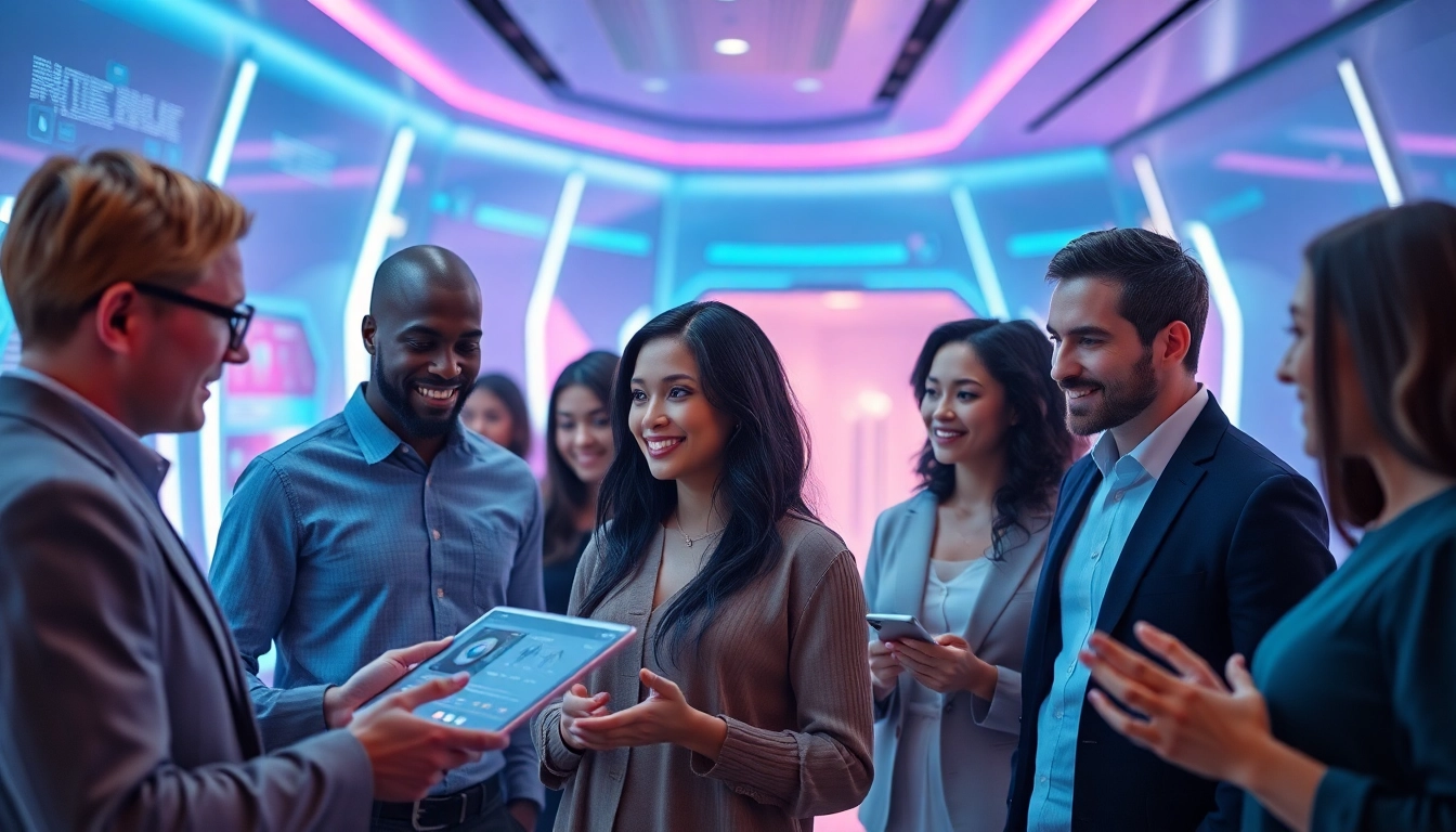 Engaging scene showcasing AI technology in sexual wellness, emphasizing sex ai interaction.