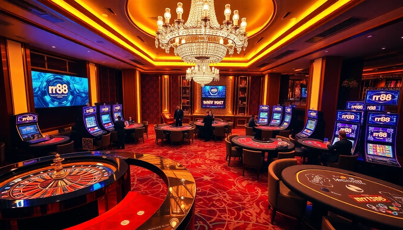 Experience thrilling casino action at rr88 with vibrant games and elegant decor.