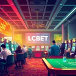 Exciting gaming experience showcasing LC88 BET with vibrant tables and players engaging in online gambling.