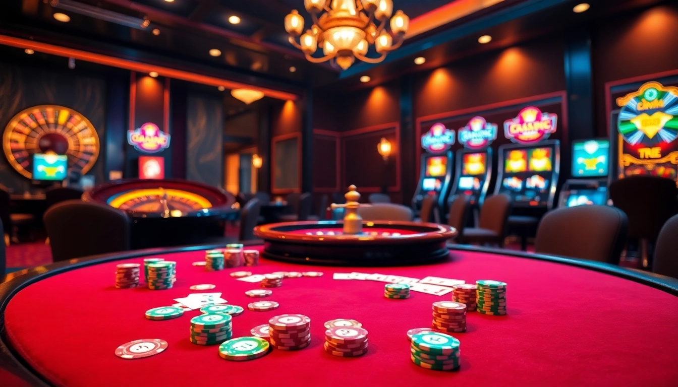 Experience thrilling gaming at https://123win.free/ with vibrant poker tables and roulette wheels.