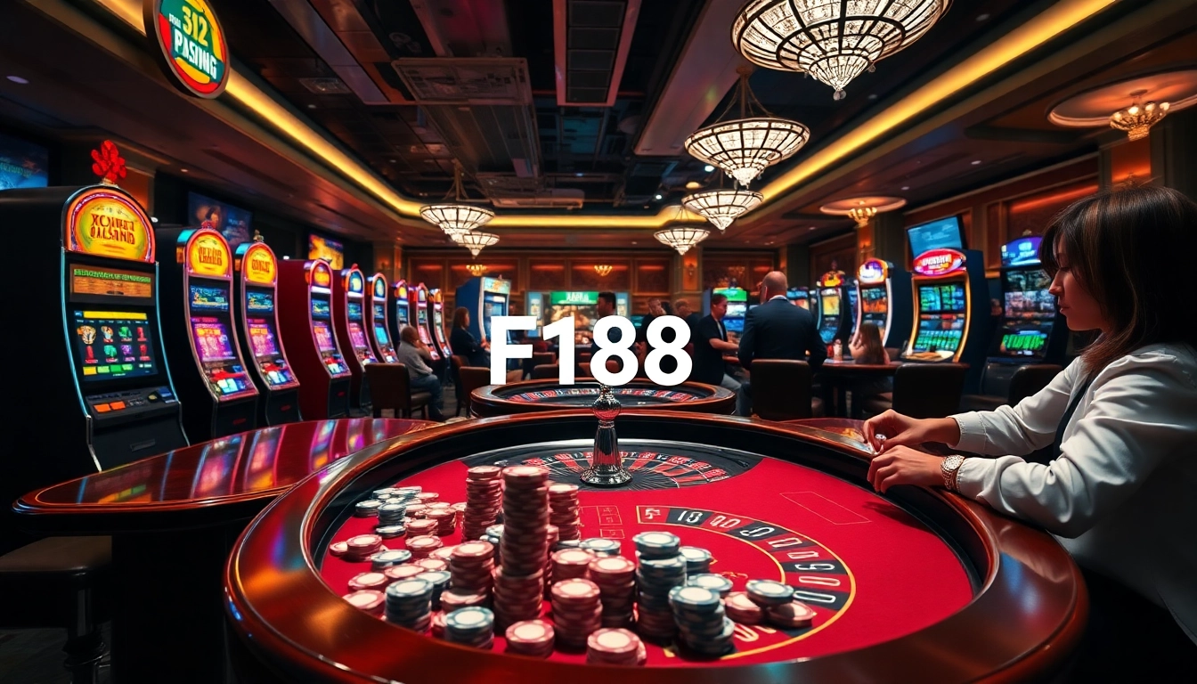 F168 casino players engaging at a vibrant poker table amidst dynamic gambling action.