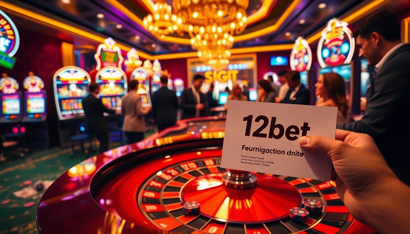 Experience a thrilling game at 12bet with vibrant roulette and eager players.