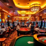Experience thrilling gaming action at S8.com with vibrant casino tables and players.