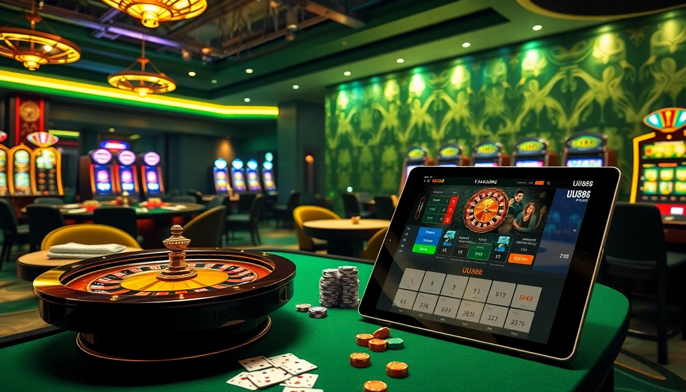 Experience thrilling online gaming at UU88 Casino with vibrant tables and interactive features.