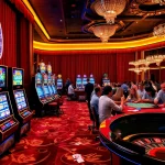 Players winning at Slot Gacor machines in a lively casino atmosphere.