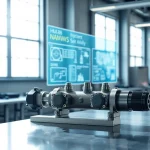 HM88 three-valve direct mount manifold system showcased in a modern industrial workspace.