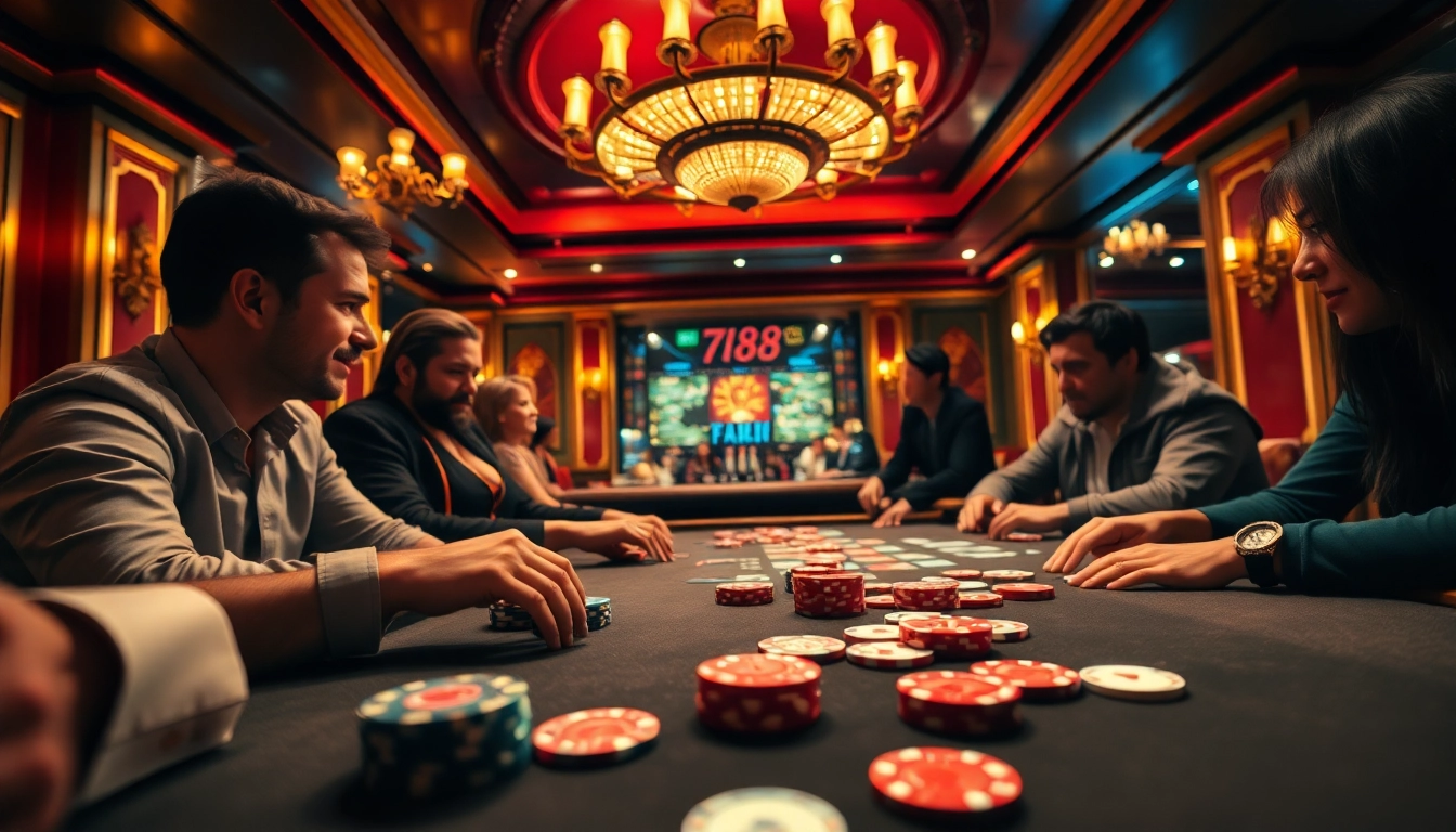 Engaging gaming scene showcasing the excitement of 789f online casino.