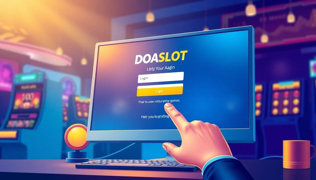 Effortlessly log in to DOASLOT for exciting online gaming experiences.