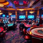 Experience the thrill of online gambling with the OK365 link on vibrant casino tables.
