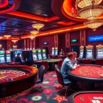 Engaging in high-stakes gameplay at a casino featuring thabet link for online gambling.