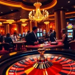 Excited players strategizing at a luxurious roulette table in a vibrant 8XX casino environment.