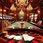Players engaging with exciting games at https://1mm888.com/ in luxurious casino surroundings.