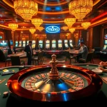 Experience the thrill of Nhà cái 79KING with luxurious casino tables and vibrant gambling activities.