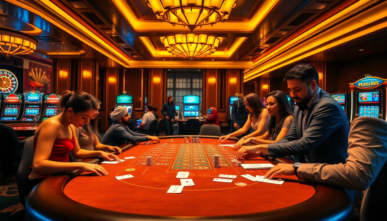 Experience the thrill of Rikvip at a high-stakes poker table in a luxurious casino.