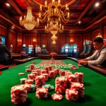 Betting at a luxurious casino table featuring elements of https://n188hv.com/ with exciting poker action.