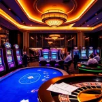 Exciting gambling scene highlighting mb66.nyc with luxurious casino elements and vibrant gaming activities.
