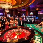 Engaged players at http://789clubar.com/ enjoy a high-stakes poker game in a luxurious casino setting.