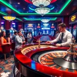 Gamblers enjoying the thrill of betting at ww88 casino with vibrant tables and exciting games.