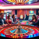 Players engaging in thrilling roulette action at 39BET casino, showcasing excitement and luxury.