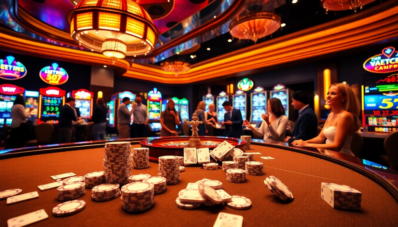 Febet offers an exciting casino experience with vibrant tables, cards, and slot machines.