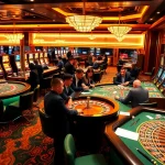 Experience thrilling gk88 bet action with vibrant casino tables and engaged players.