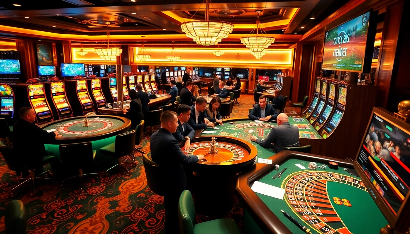 Experience thrilling gk88 bet action with vibrant casino tables and engaged players.