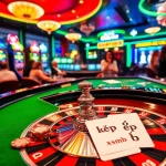 Play exciting lô kép xsmb at a glamorous casino table with vibrant gambling elements