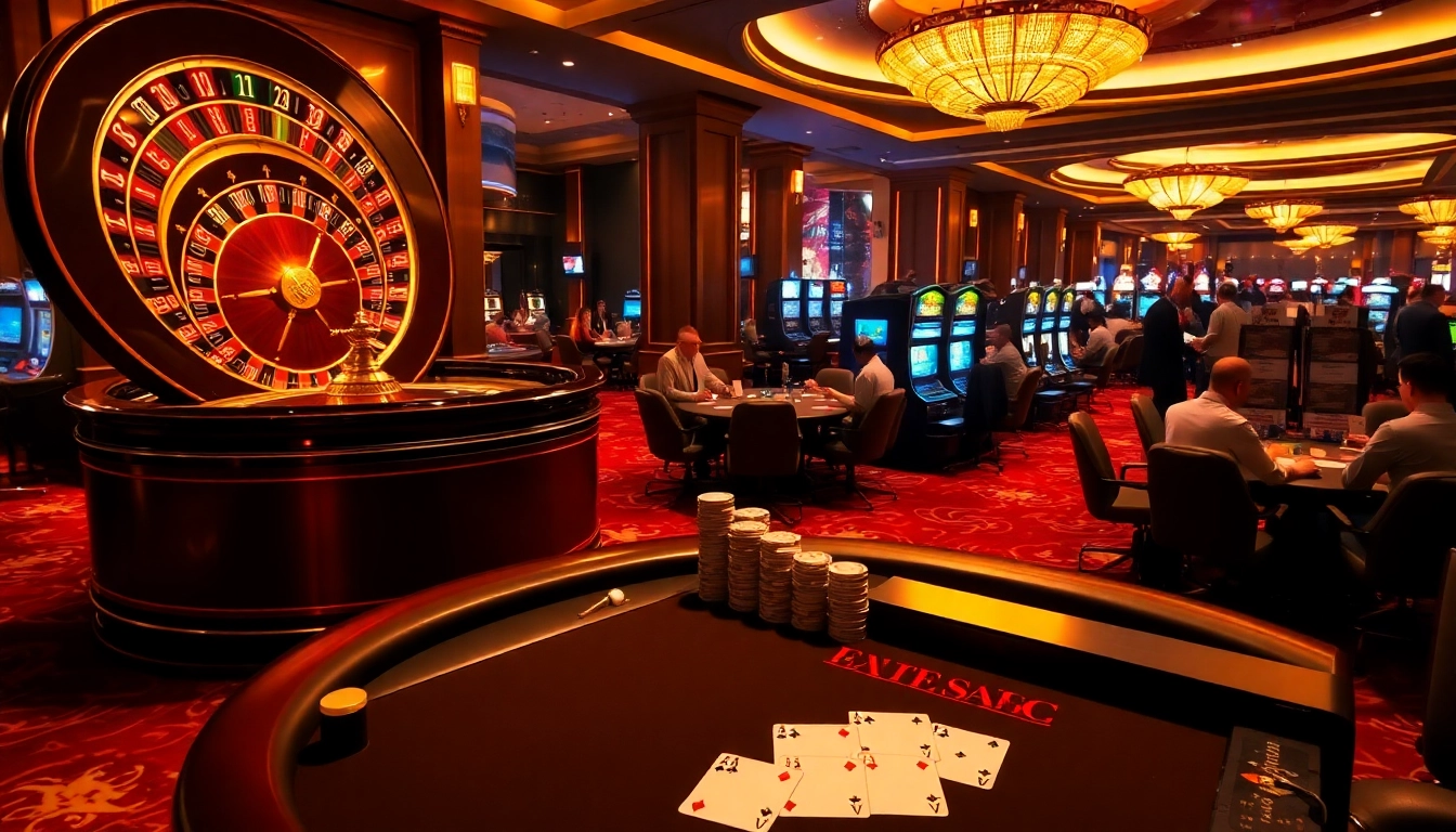 Players engaging in thrilling games at https://xx88n.org/ casino, showcasing luxury and excitement.