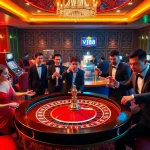 Experience exciting gameplay at https://vj88.online/ with vibrant casino tables and immersive slot machines.
