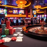 Engaging scene of players enjoying the luckywin game at a luxurious casino table.