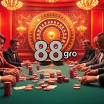 Experience the thrill of 88 go at a luxurious poker table with vibrant chips and cards.