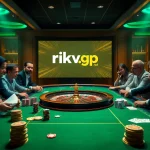 Engaged players enjoying a thrilling game experience at rikvip.gb.net casino, surrounded by vibrant gaming elements.