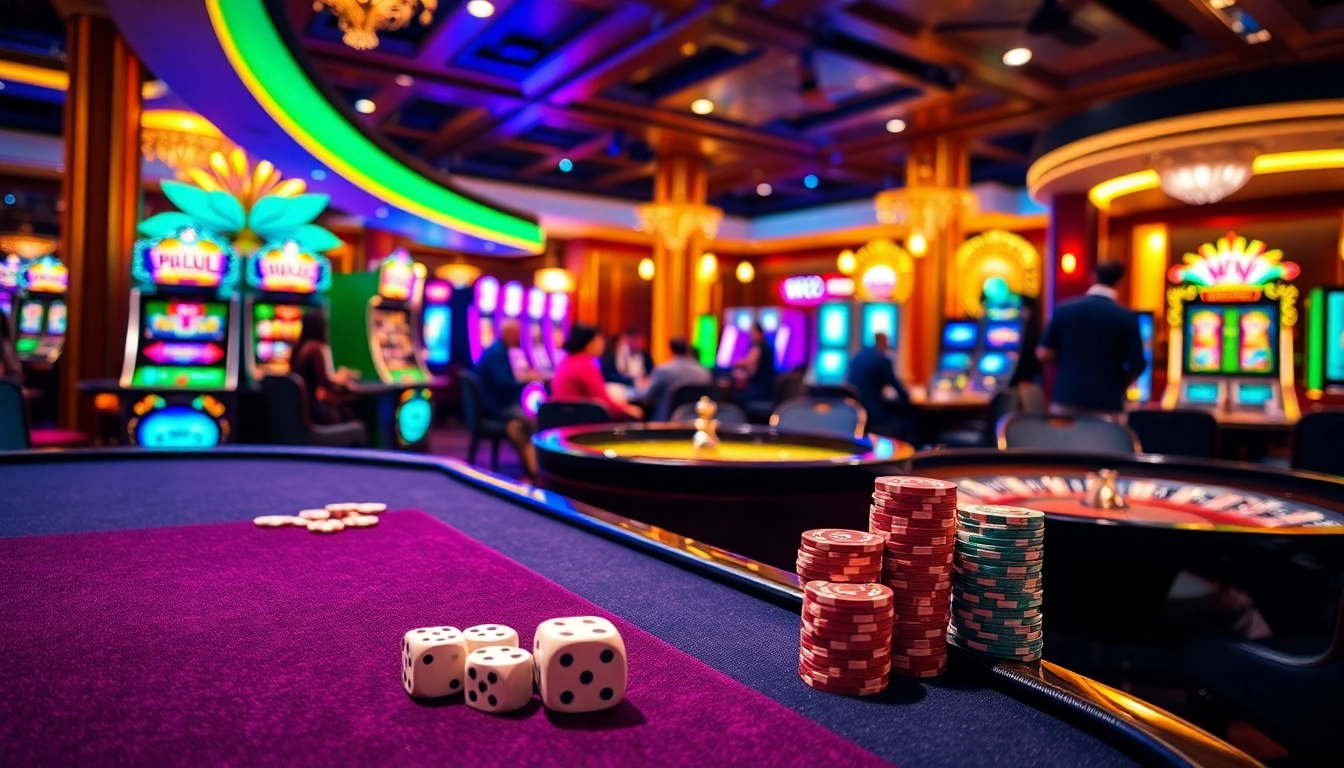 Enjoying a thrilling game at a casino while exploring vào w88 for online betting.