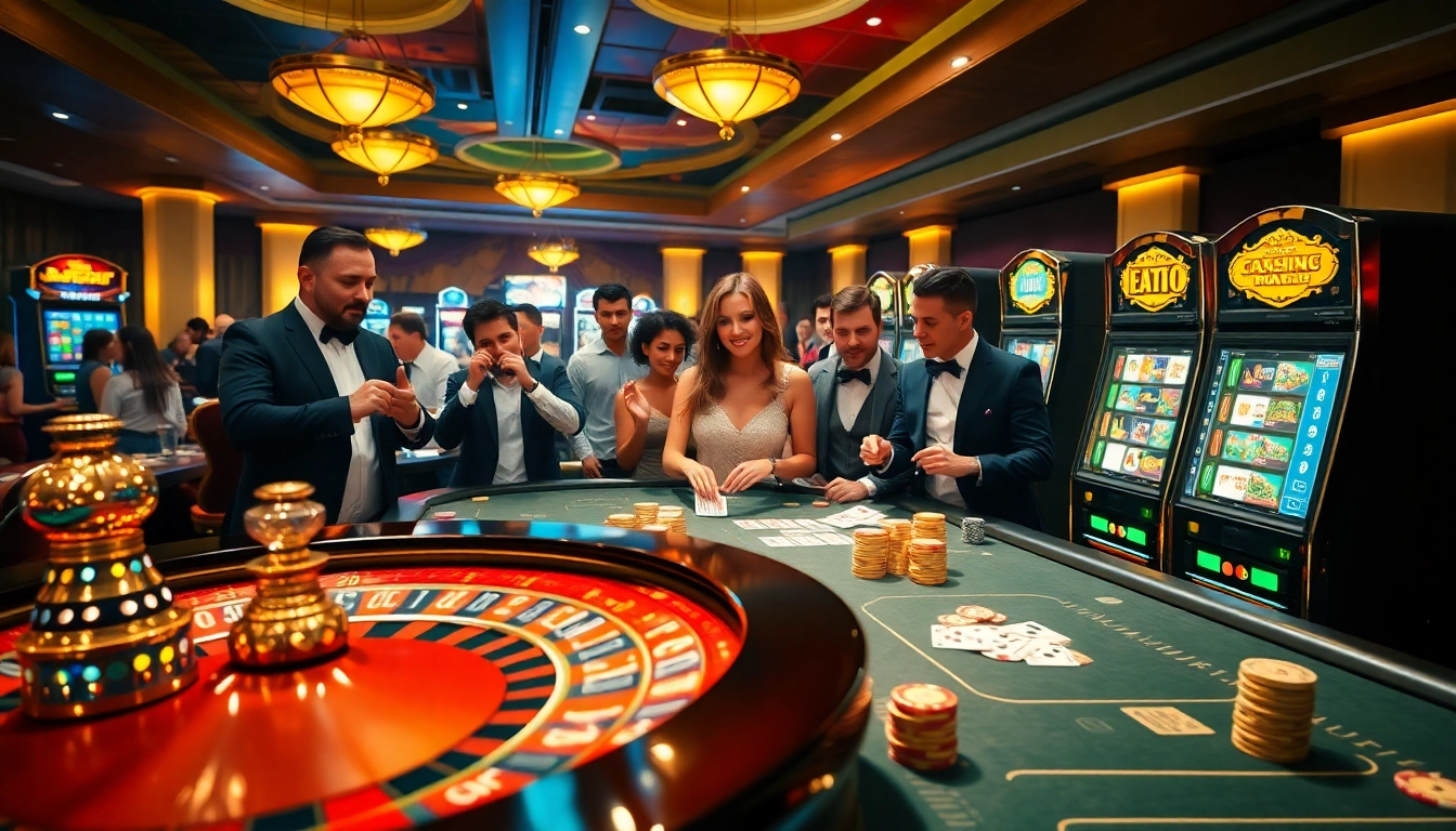 Experience the thrill of gambling with EEJL at an exciting casino scene.