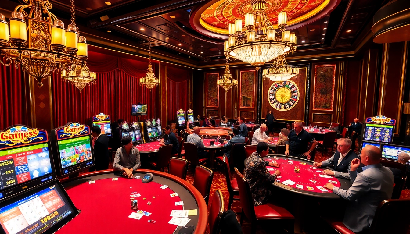 Experience the thrill of casino games at ABC8 with vibrant tables and exciting players.