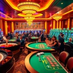 KJC's luxurious casino atmosphere featuring roulette and poker games.