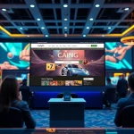 Experience online gaming at https://luckywin.name with vibrant visuals of a modern casino environment.